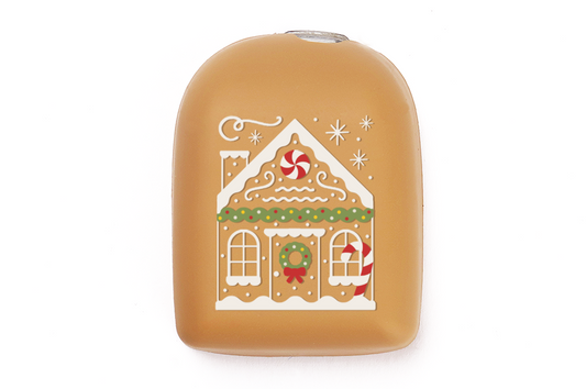 Omnipod Cover - Print - Gingerbread House