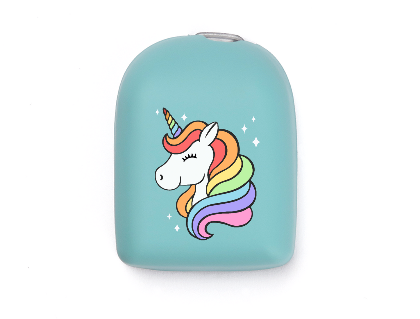 Omnipod Cover - Print - Unicorn - Light Blue