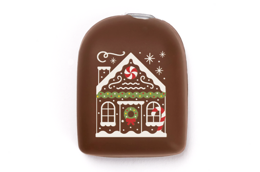 Omnipod Cover - Print - Gingerbread House