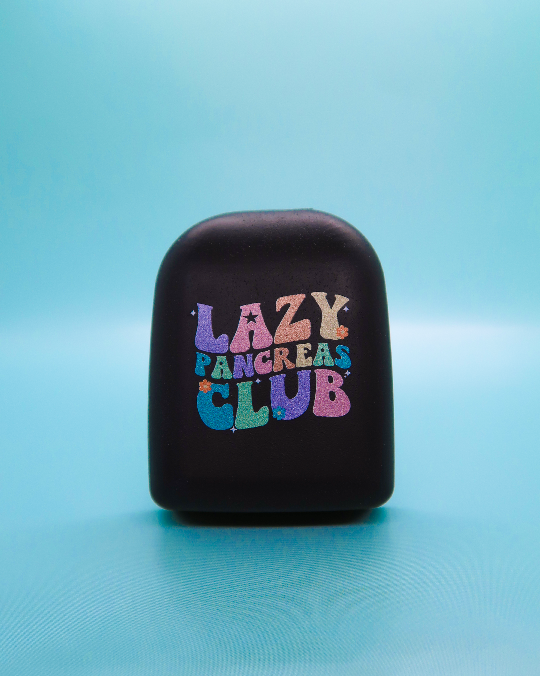 Omnipod Cover - Print - Lazy Pancreas Club - Black